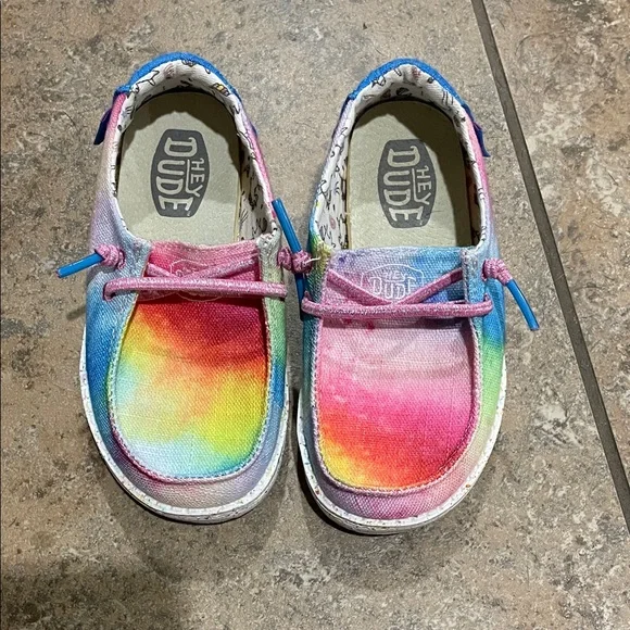Hey Dude Kids' Colorful Canvas Sneakers - Picture 1 of 7